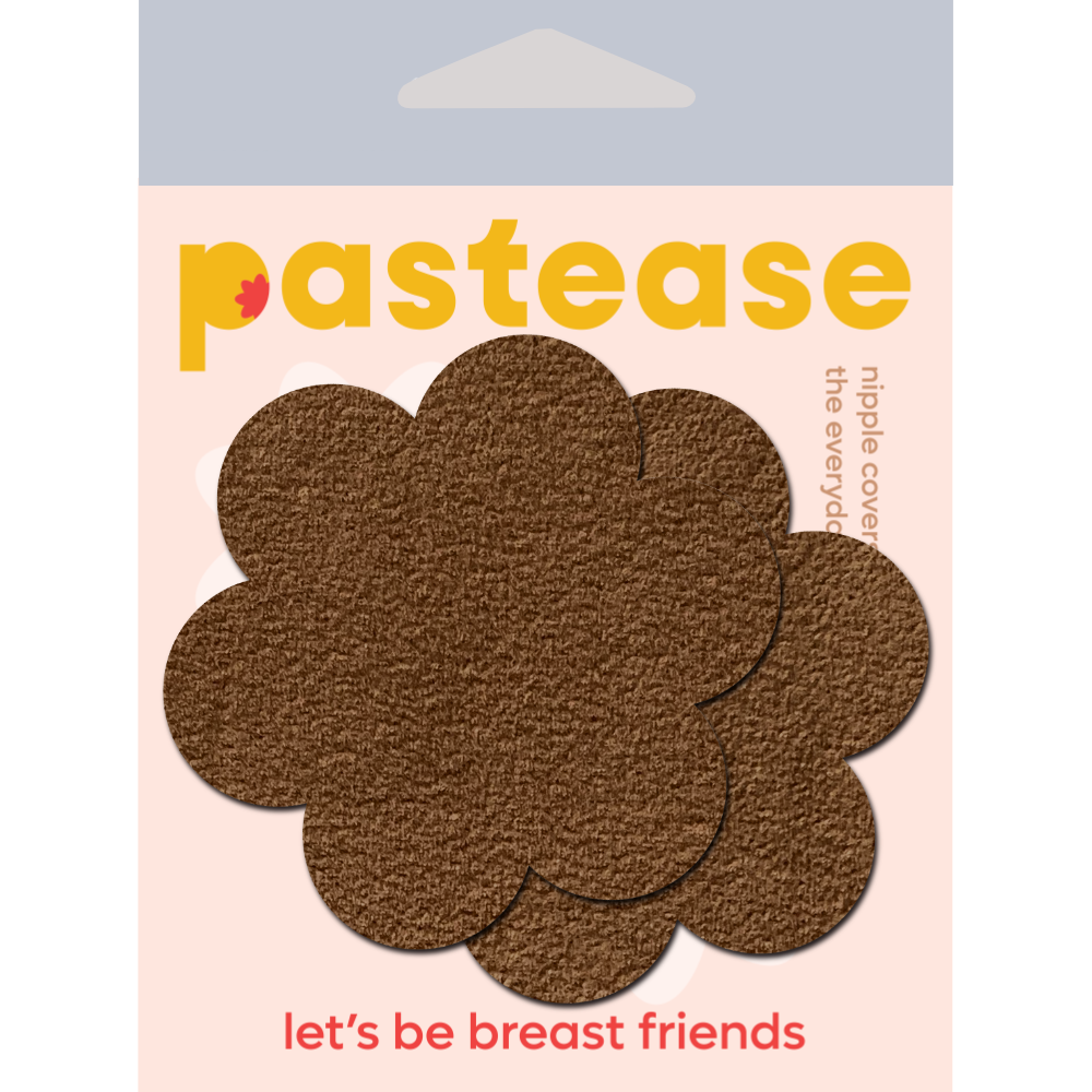 Daisy: Nude Suede Flower Nipple Pasties by Pastease®