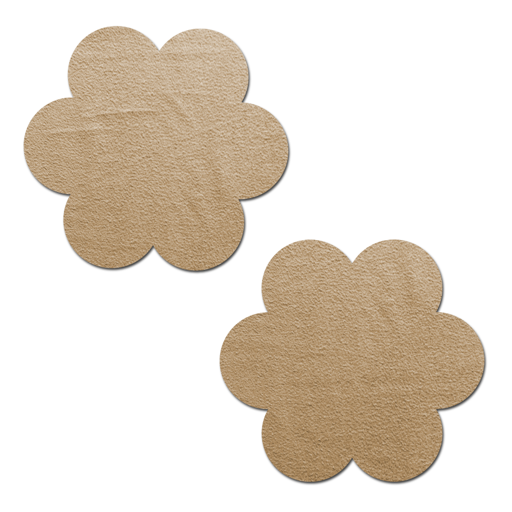 Daisy: Nude Suede Flower Nipple Pasties by Pastease®