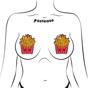 Fry: Happy Kawaii French Fries Nipple Pasties by Pastease®