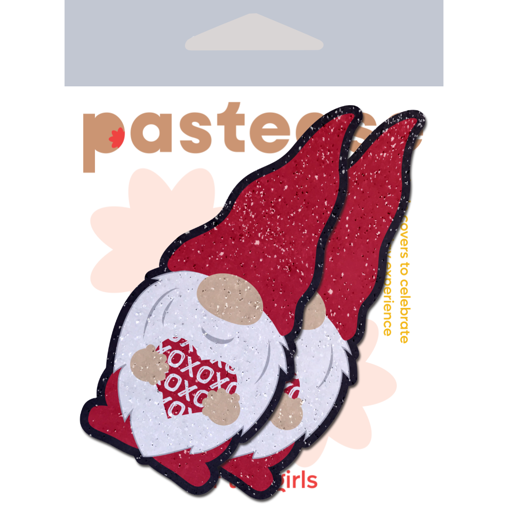 Gnome Pasties: Valentine Sweetheart Garden Gnome Nipple Covers by Pastease®