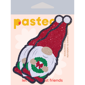 Gnome Pasties: Christmas Wreath Garden Gnome Nipple Covers by Pastease®