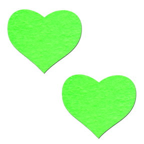 Love: Glow-in-the-Dark Heart Nipple Pasties by Pastease® o/s