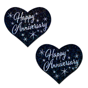 Love: 'Happy Anniversary' Heart Nipple Pasties by Pastease®