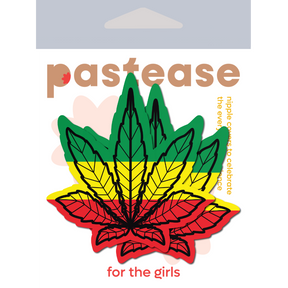 Indica Pot Leaf: Rasta Weed Nipple Pasties by Pastease® o/s