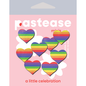 Body Minis: 10 Mini Rainbow Hearts Nipple & Body Pasties by Pastease®