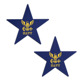 Nautical Star: Military US Navy Insignia Yellow on Blue Nipple Pasties by Pastease®
