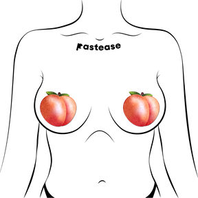 Peach: Fuzzy Sparkling Georgia Peaches Nipple Pasties by Pastease®