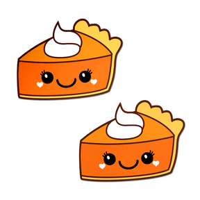 Nipple Pasties Pie: Happy Kawaii Pumpkin Pie Nipple Pasties by