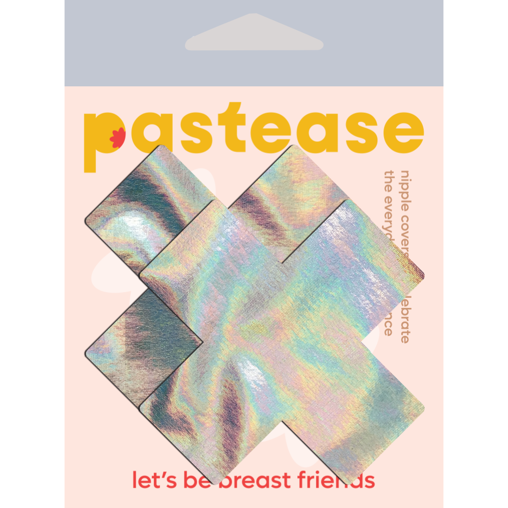 Holographic Plus X Nipple Pasties by Pastease® o/s