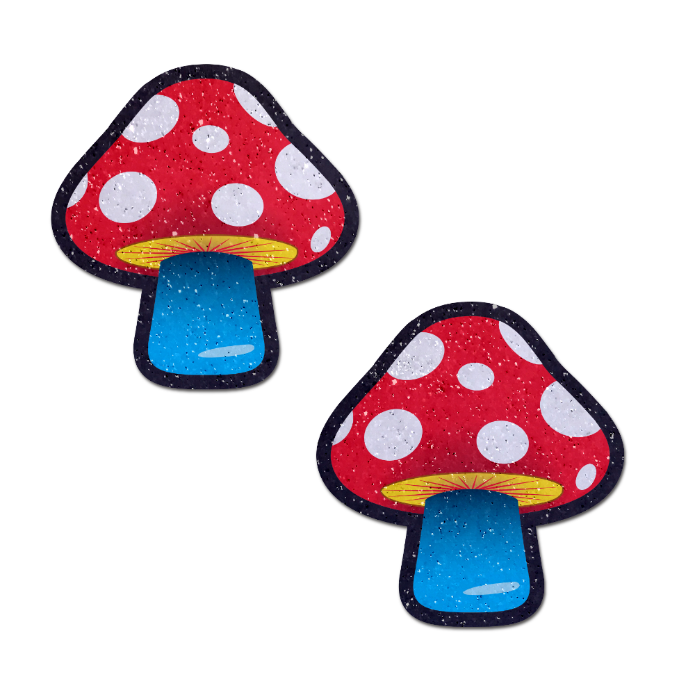Mushroom: Colorful Shroom Nipple Pasties by Pastease®