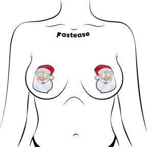 Santa: Jolly Saint Nick Santa Head Nipple Pasties by Pastease®