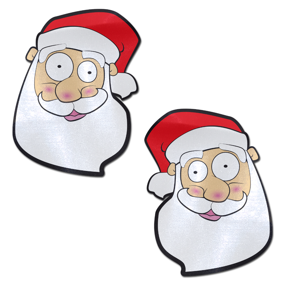 Santa: Jolly Saint Nick Santa Head Nipple Pasties by Pastease®