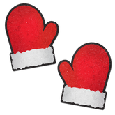 Santa: Red and White Santa Mitten Nipple Pasties by Pastease®