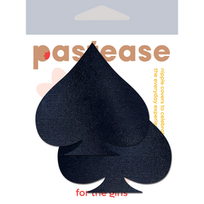 Spade: Liquid Black Spade Nipple Pasties by Pastease®