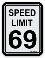 Sticker: Pastease® Speed Limit 69