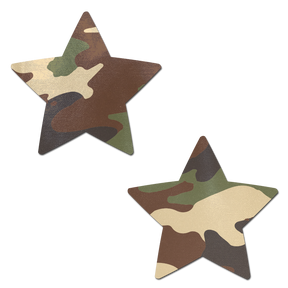 Star: Camouflage Star Nipple Pasties by Pastease®