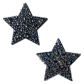 Star: Crystal Black Nipple Pasties by Pastease®