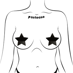 Star: Liquid Black Star Nipple Pasties by Pastease®