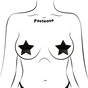 Liquid Black Star Nipple Pasties by Pastease®