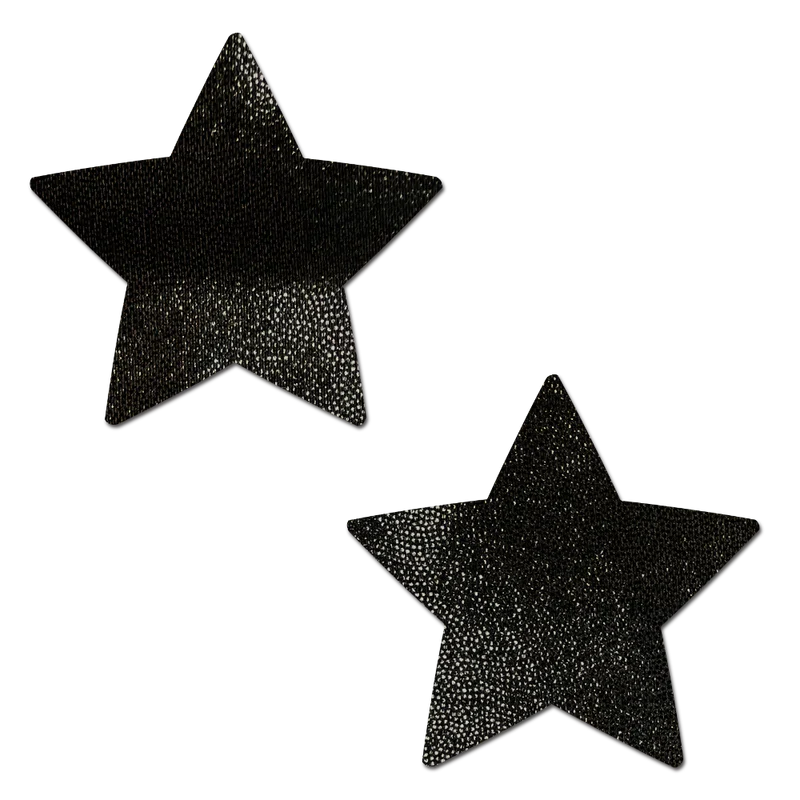 Liquid Black Star Nipple Pasties by Pastease®