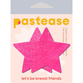 Neon Pink Star Nipple Pasties by Pastease®