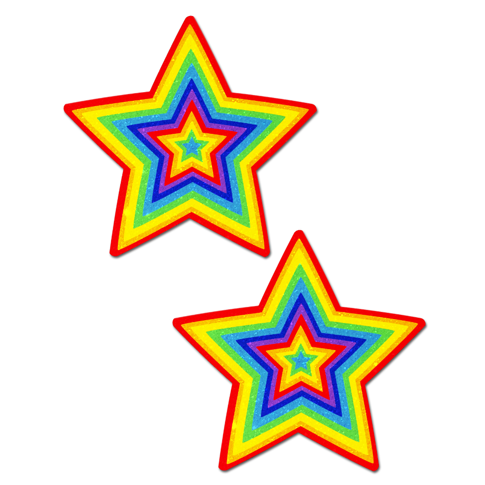 Star: Velvet Rainbow Pumping Nipple Pasties by Pastease®
