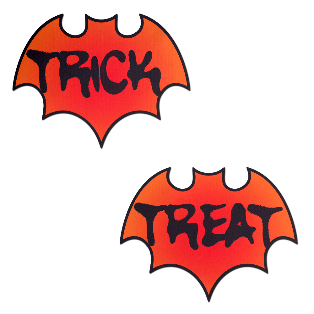 Vamp: Blood Orange Halloween Trick or Treat Bat Nipple Pasties by Pastease®